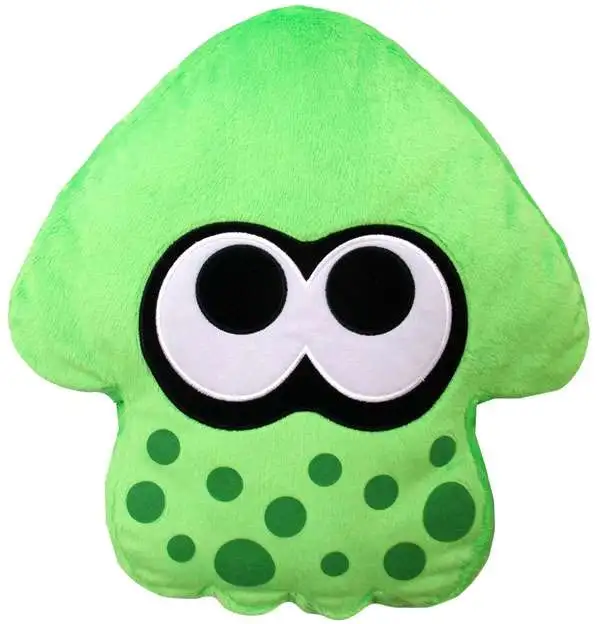 Splatoon Neon Green Squid Cushion Plush