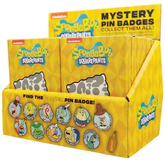 Spongebob Squarepants Metal Pin Mystery Box [12 Packs]
