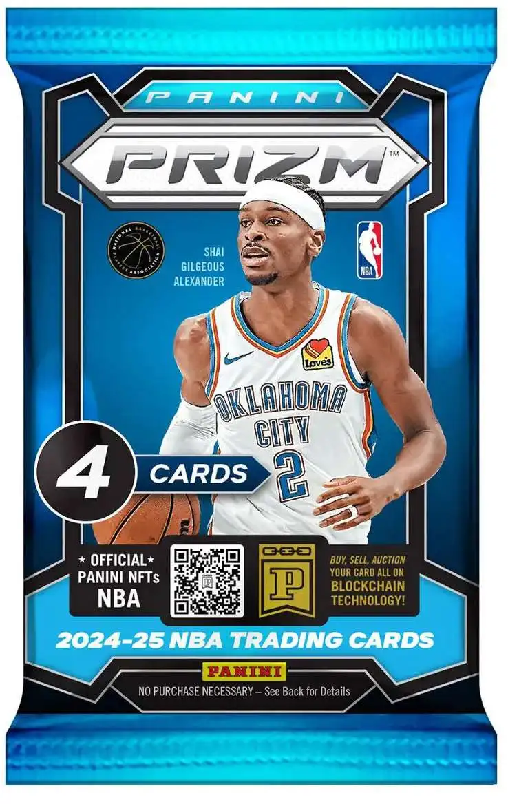 NBA Panini 2024-25 Prizm Basketball Trading Card BLASTER Pack [4 Cards]