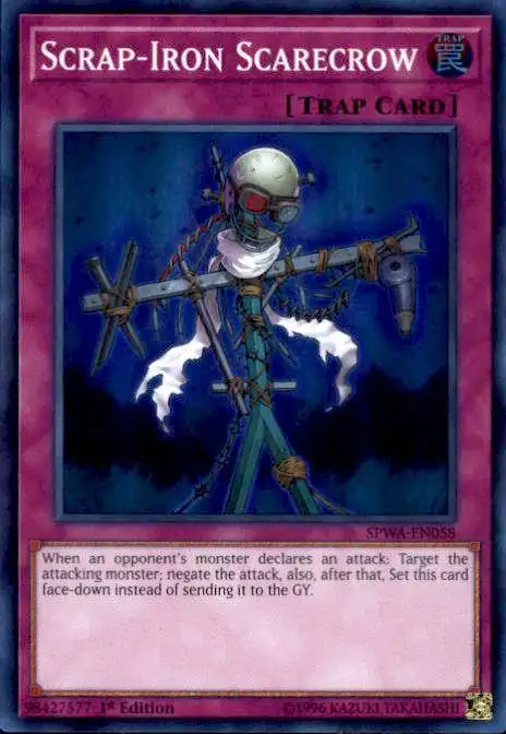 YuGiOh Spirit Warriors Super Rare Scrap-Iron Scarecrow SPWA-EN058