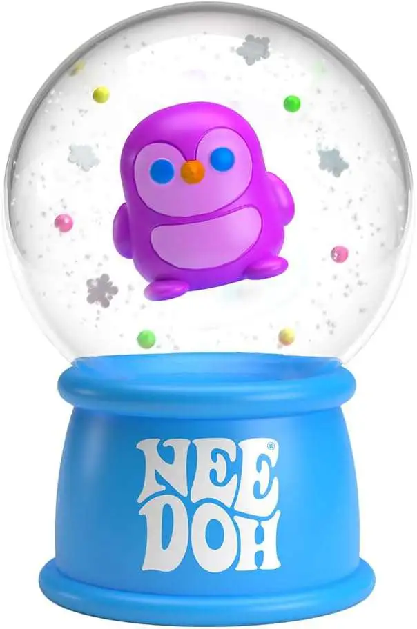 NeeDoh The Groovy Glob Squishmas Squish n' Snow Globe Stress Ball [1 RANDOM Globe]