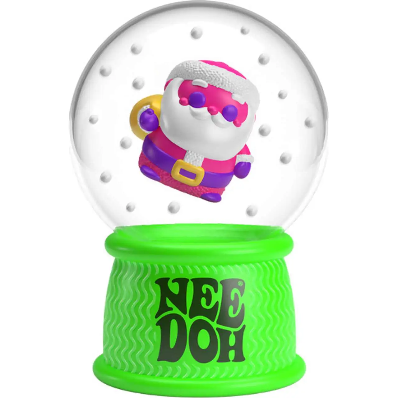 NeeDoh 2024 Squishmas SanDoh Claus Stress Ball [Squish n' Flow Snow Globe]