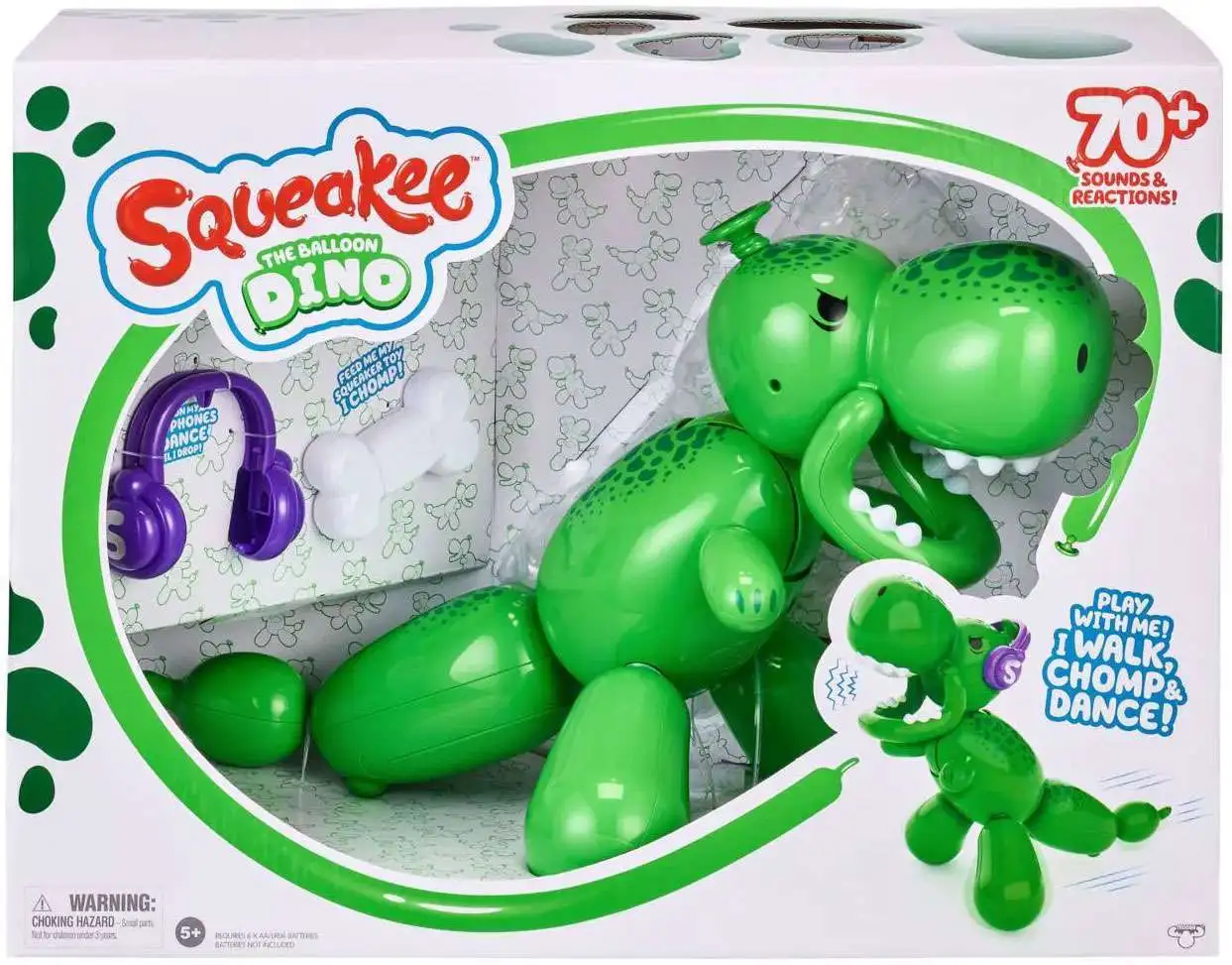 Squeakee The Balloon Dino 14-Inch Interactive Figure