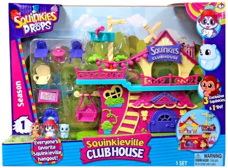 Squinkies do Drops Squinkieville Clubhouse Playset Season 1 NEW 
