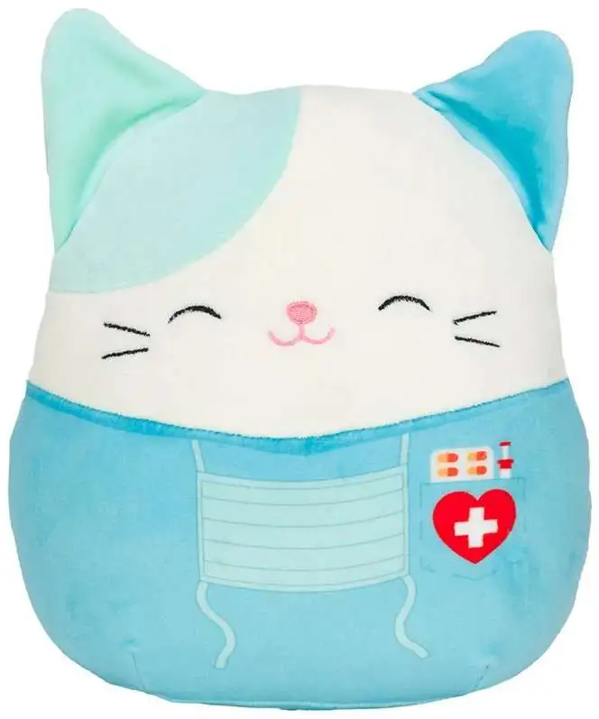 Squishmallows Cassie the Nurse Cat 9-Inch Plush