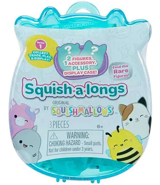 Squishmallows Squish-a-Longs Series 1 Mystery Pack [2 RANDOM Figures, 1 Accessory & Display Case]