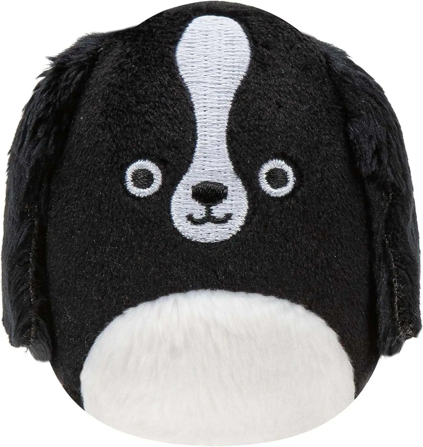 Squishmallows Squishville! Black & White Squad Nathaniel the Cocker Spaniel 2-Inch Mini Plush