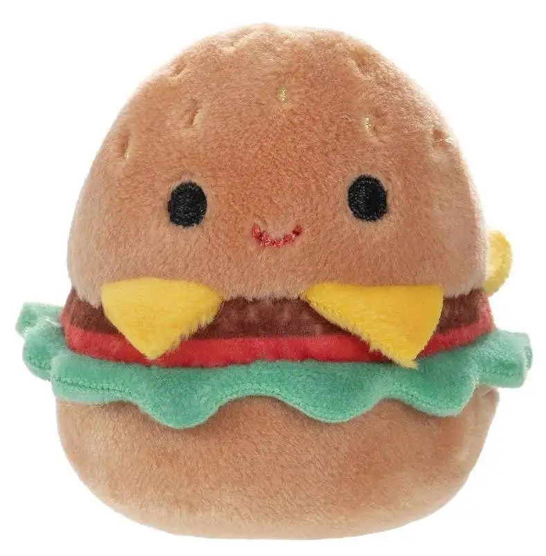 Squishmallows Squishville! Carl the Cheeseburger 2-Inch Mini Plush