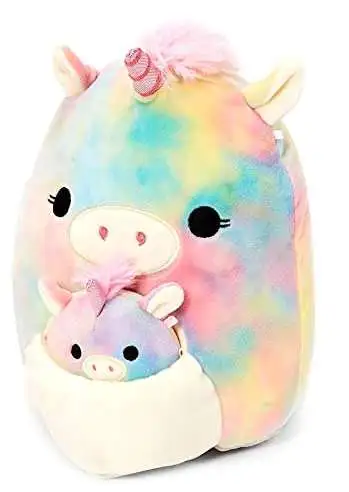 Squishmallows Mom & Baby Esmeralda the Unicorn 8-Inch Plush