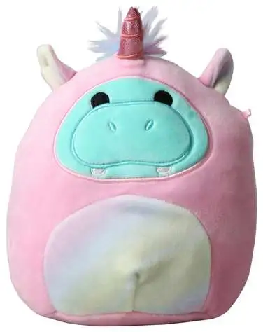 Squishmallows Costume Squad Hank the Hippo 7-Inch Plush [Unicorn Costume]