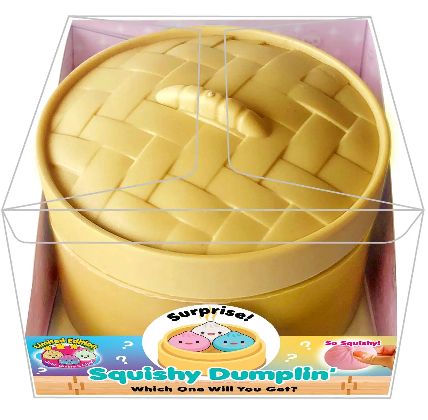 Dumpling LIMITED EDITION Surprise SQUISHY Dumplin' Mystery Pack [1 RANDOM Squeezy Toy] (Pre-Order ships May)