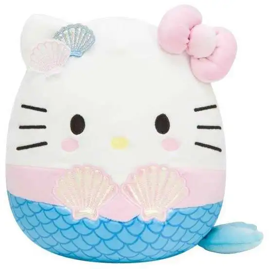 Squishmallows 20 inch Hello Kitty Purple Mermaid Plush, White