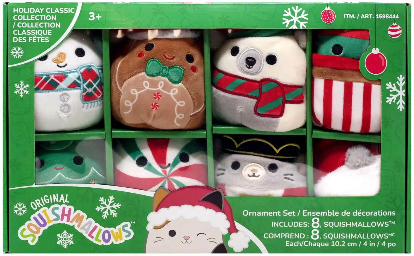 Squishmallows Holiday | Nwt 2022 Squishmallow Christmas Ornament Set | Color: Green/Red | Size: Os | Madz4daze's Closet