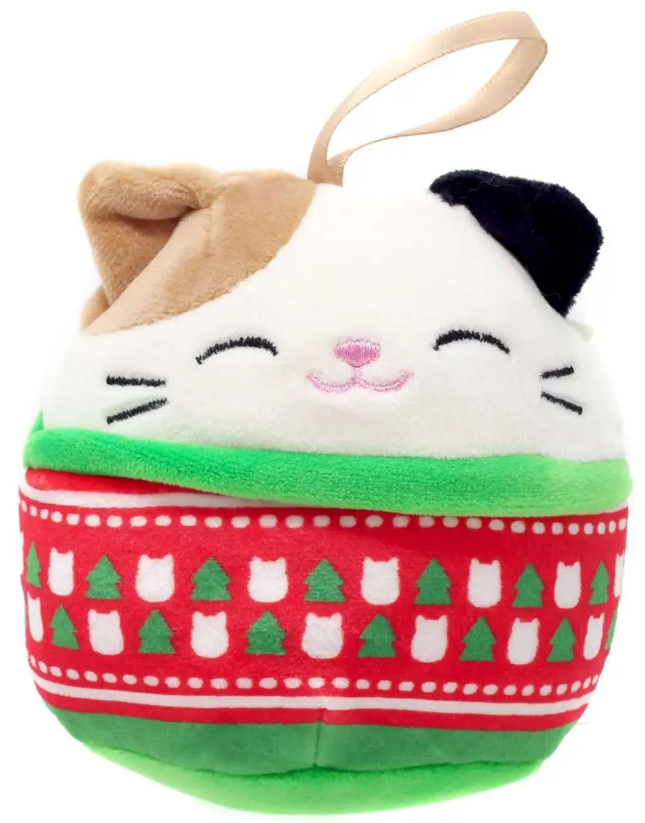 Squishmallows Official Cam the Cat 4-Inch Ornament Plush