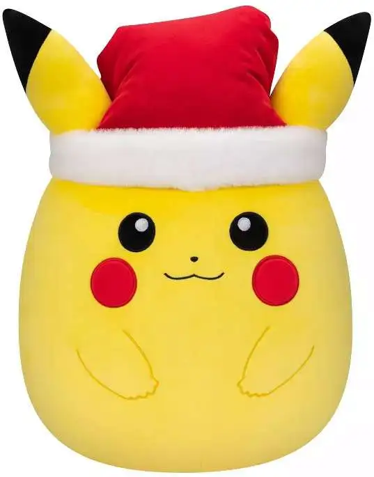 Squishmallows Pokemon Pikachu 14 Plush Santa Hat Kellytoys ToyWiz