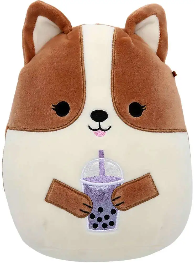 Squishmallows Regina the Corgi 9-Inch Plush [with Boba]