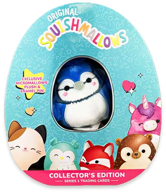 Squishmallows Series 1 Trading Cards Babs the Bluejay Collector Tin