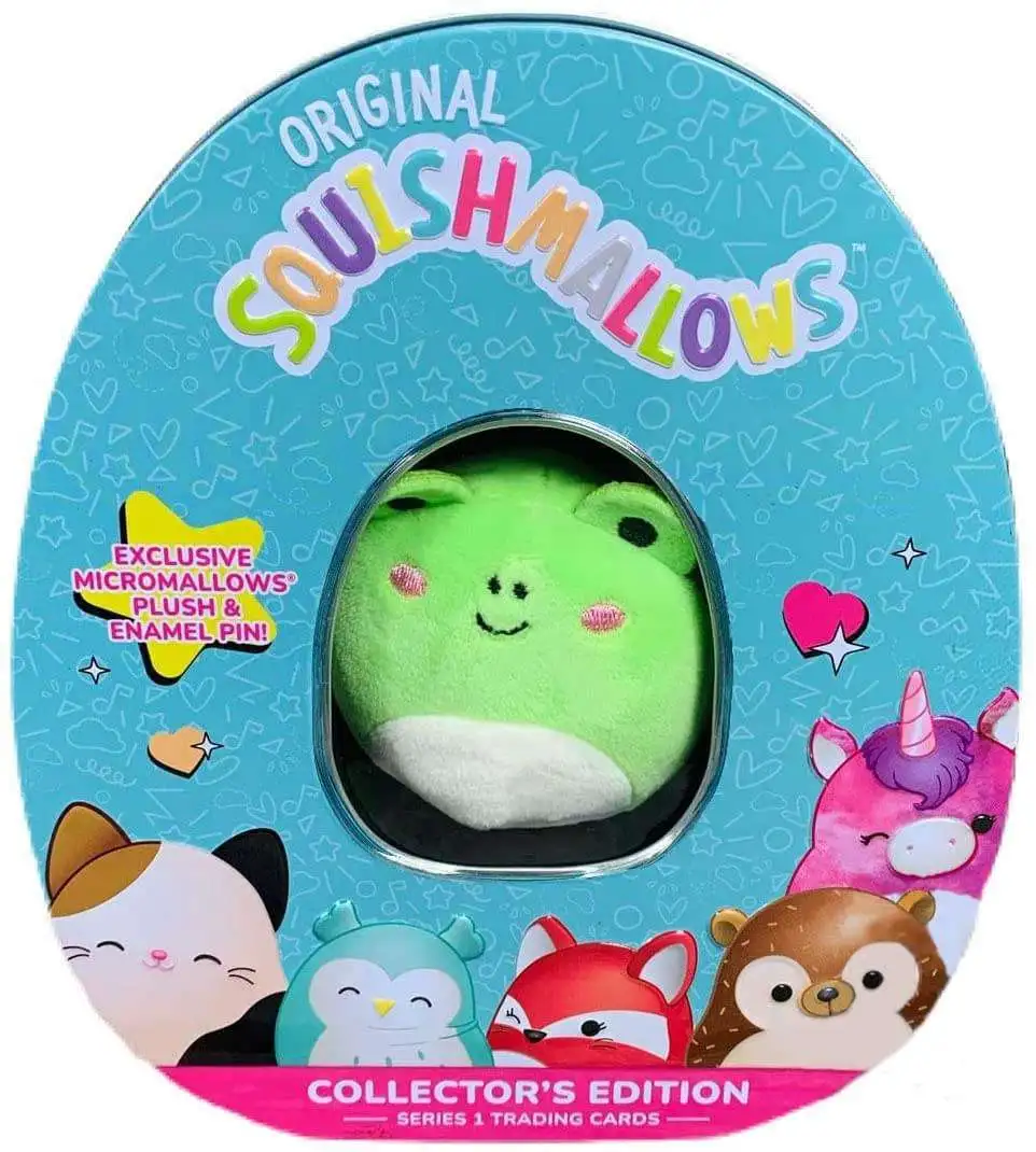 Squishmallows Series 1 Trading Cards Wendy the Frog Collector Tin
