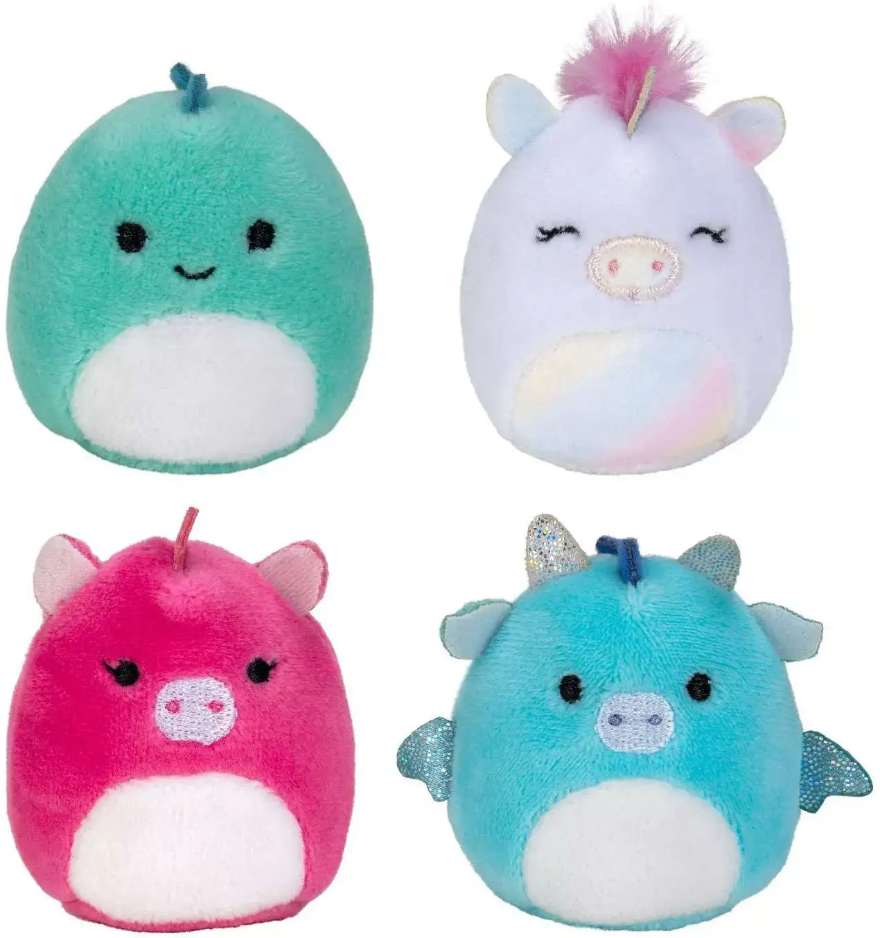 Squishmallows Squishville! Fantasy Squad 2-Inch Mini Plush 4-Pack Set