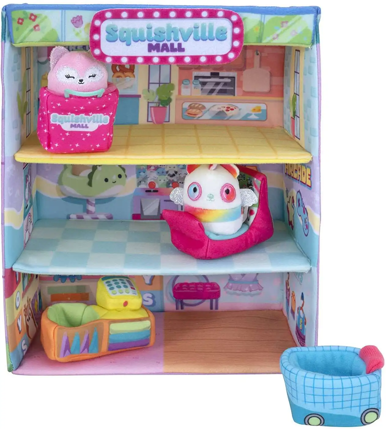 Squishville by Squishmallows Pink Play & Display –