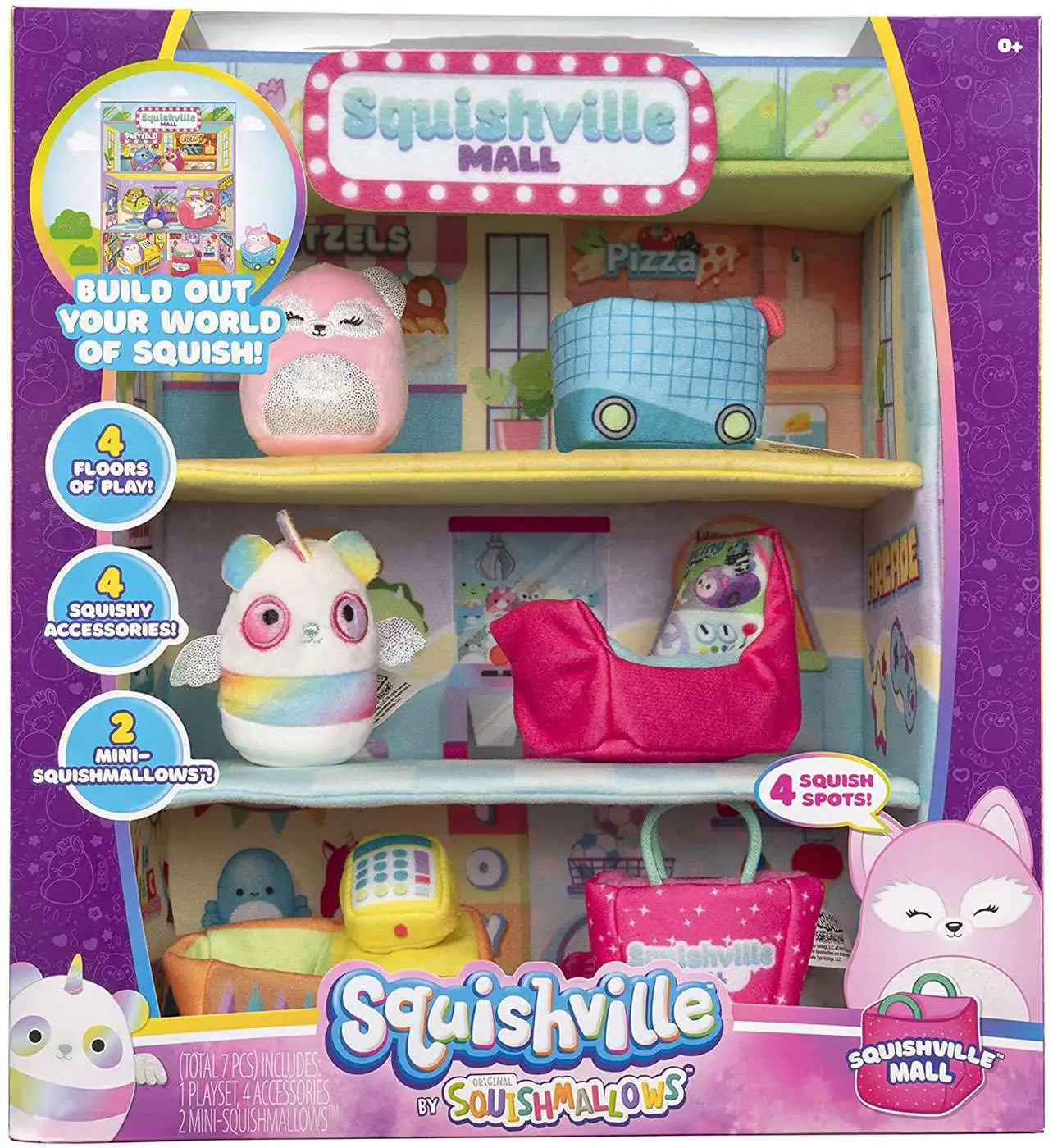 Squishmallows Squishville! Squishville Mall 2-Inch Mini Plush Playset [Version 1, Damaged Package]