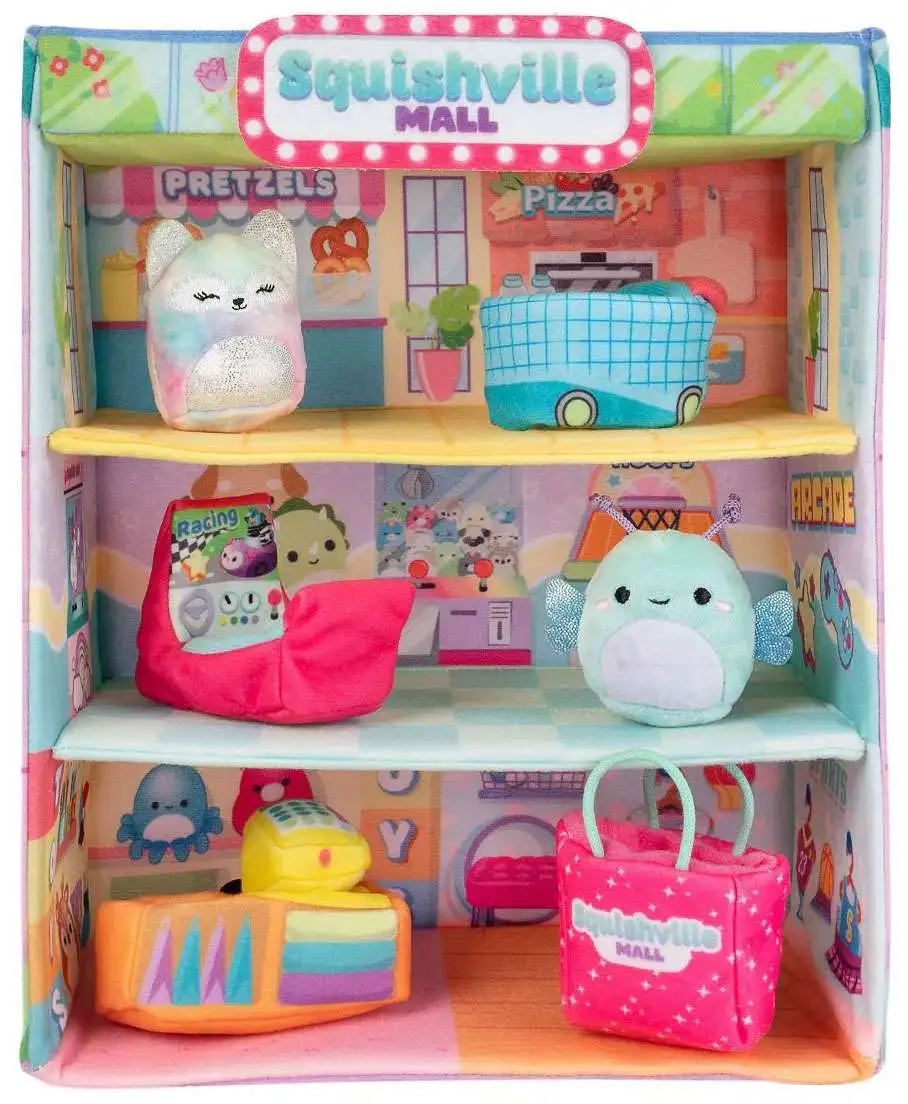 Squishmallows Squishville! Squishville Mall 2-Inch Mini Plush Playset [Version 2]