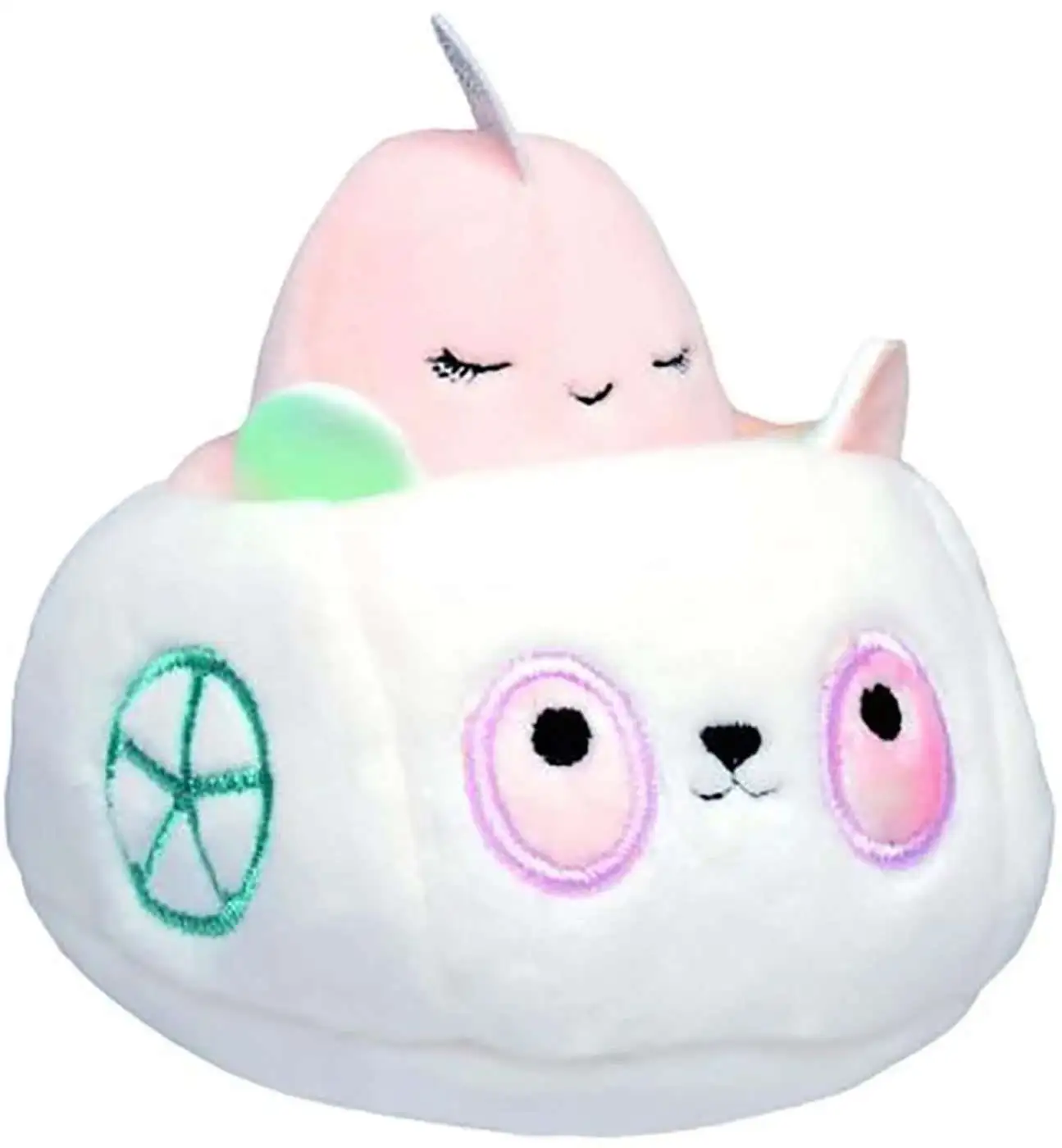 Squishmallows Squishville! Narwhal & Vehicle 2-Inch Mini Plush