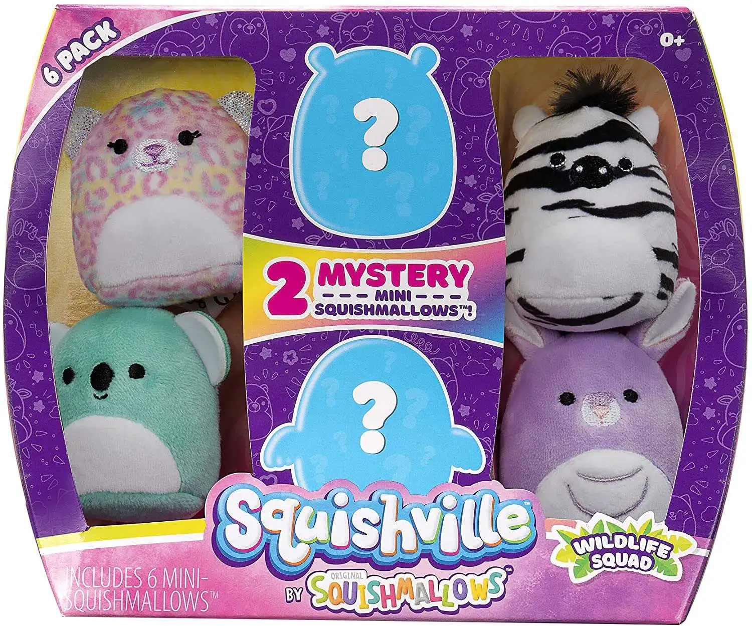Squishmallows Squishville Rainbow Dream Squad 6 Pack With Mystery for sale online 