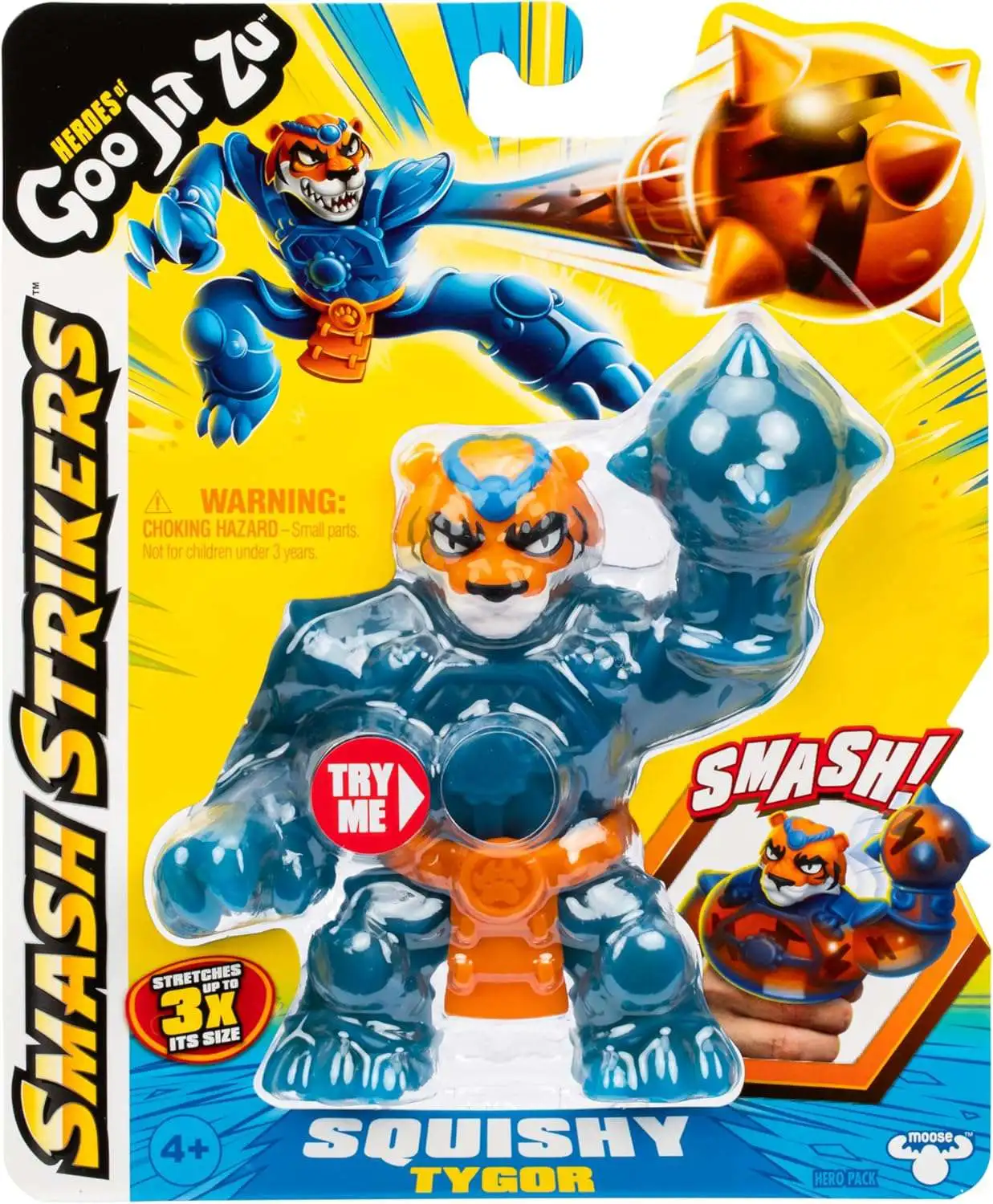 Heroes of Goo Jit Zu Smash Strikers Squishy Tygor Action Figure