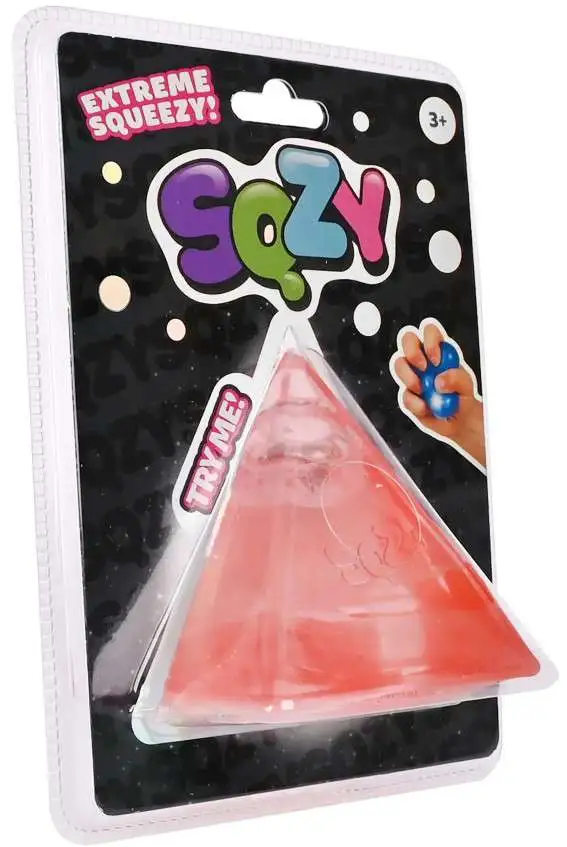 SQZY Squishy Gem Pyramid Light Up Squeeze Toy [1 RANDOM Color!]
