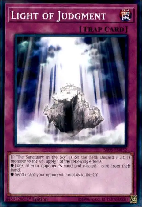 YuGiOh Wave of Light Structure Deck Common Light of Judgment SR05-EN032