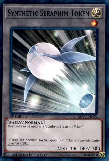 YuGiOh Wave of Light Structure Deck Common Synthetic Seraphim Token SR05-ENTKN