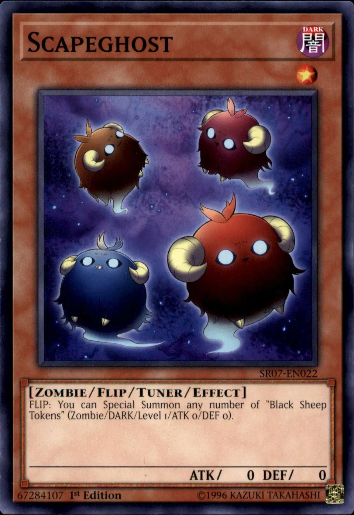 YuGiOh Structure Deck: Zombie Horde Common Scapeghost SR07-EN022