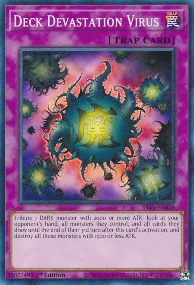 YuGiOh Structure Deck: Dark World Common Deck Devastation Virus SR13-EN038
