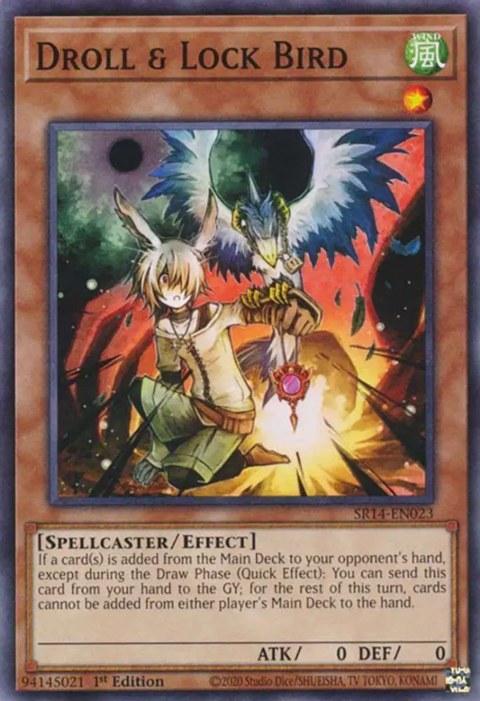 YuGiOh Structure Deck: Fire Kings Common Droll & Lock Bird SR14-EN023