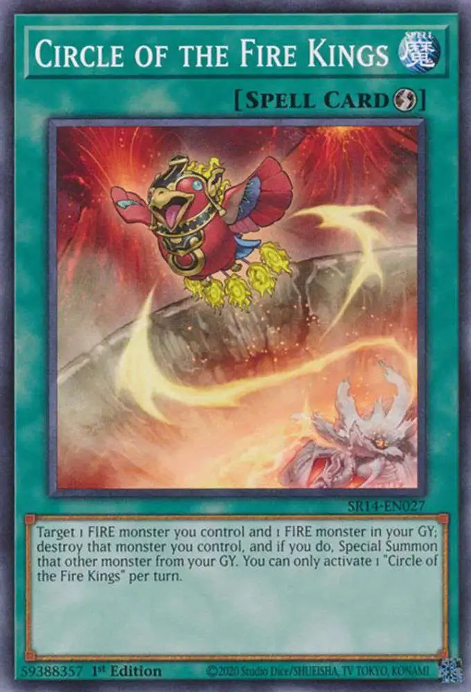 YuGiOh Trading Card Game Structure Deck: Fire Kings Common Circle of the Fire Kings SR14-EN027