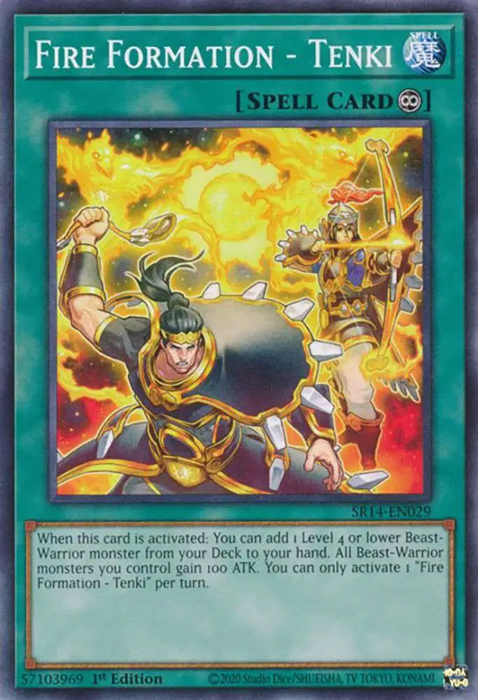 YuGiOh Structure Deck: Fire Kings Common Fire Formation - Tenki SR14-EN029