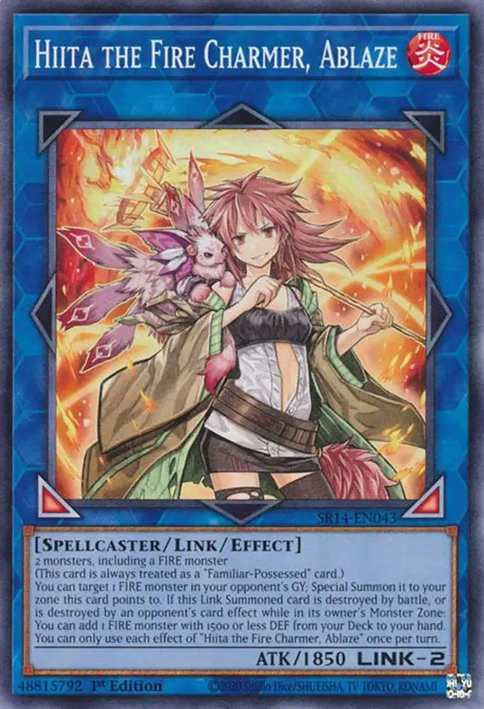 YuGiOh Structure Deck: Fire Kings Common Hiita the Fire Charmer, Ablaze SR14-EN043