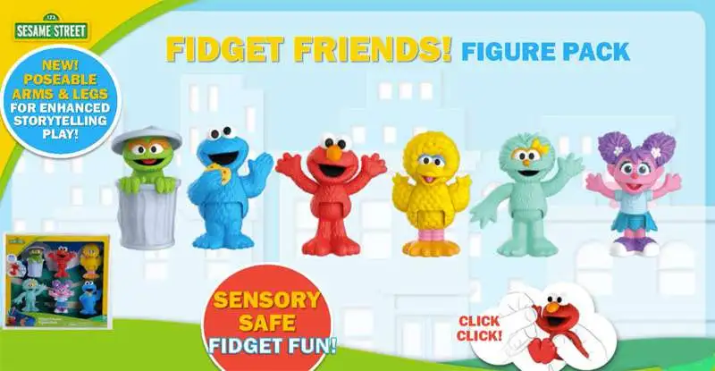 Sesame Street Fidget Friends (Pre-Order ships January)