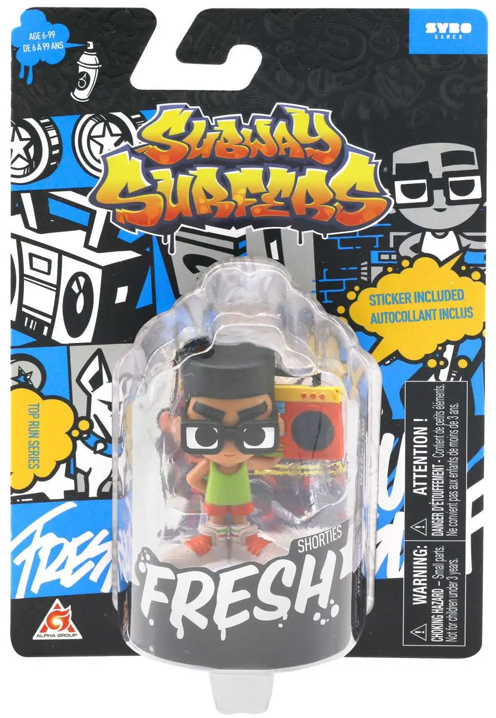 Subway Surfers Freestyle Fresh Shorties Top Run Series Figure