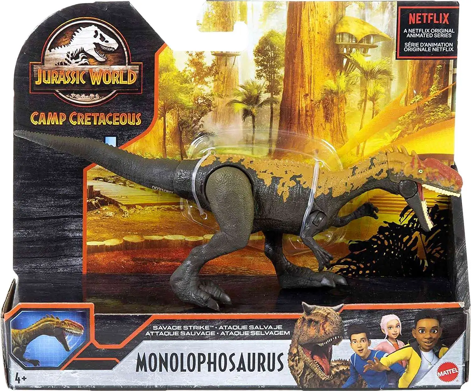 Jurassic World Camp Cretaceous Monolophosaurus Action Figure [Savage Strike, Damaged Package]