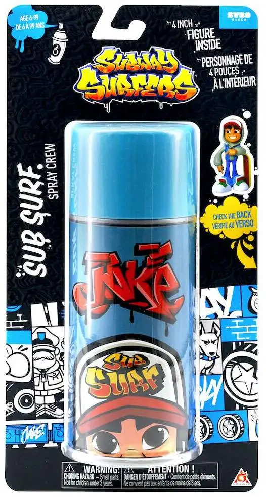 SUBWAY SURFERS Game Sub Surf Spray Crew 4 VINYL FIGURE Jake 2020