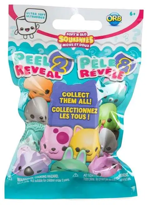 ORB Soft'n Slo Squishies Peel 2 Reveal Mystery Figure Play Set 