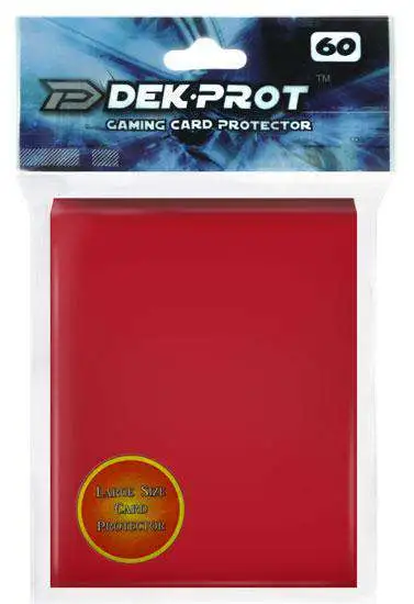 Card Supplies Gaming Card Protectors Pepper Red Standard Card Sleeves [60 Count]