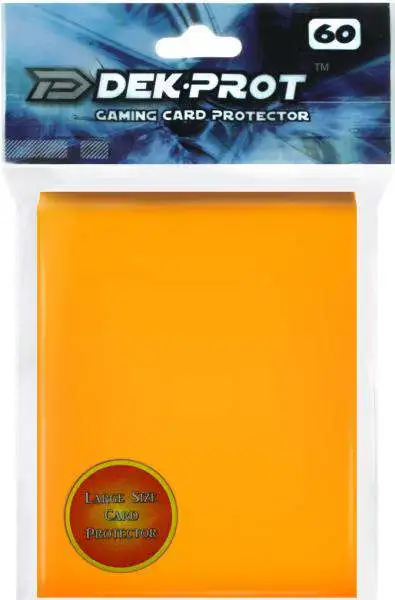 Card Supplies Gaming Card Protectors Mango Yellow Standard Card Sleeves [60 Count]