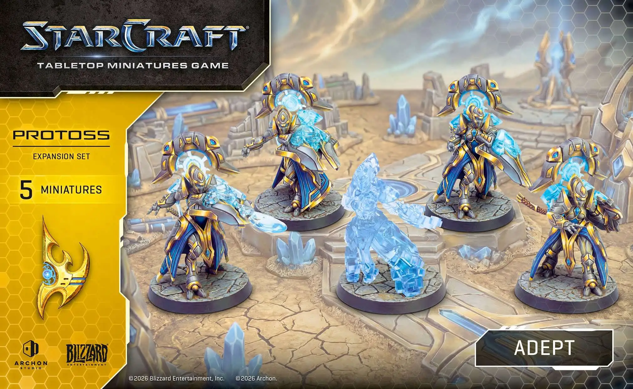 StarCraft Tabletop Miniatures Game Protoss - Adept Miniature Set (Pre-Order ships June)