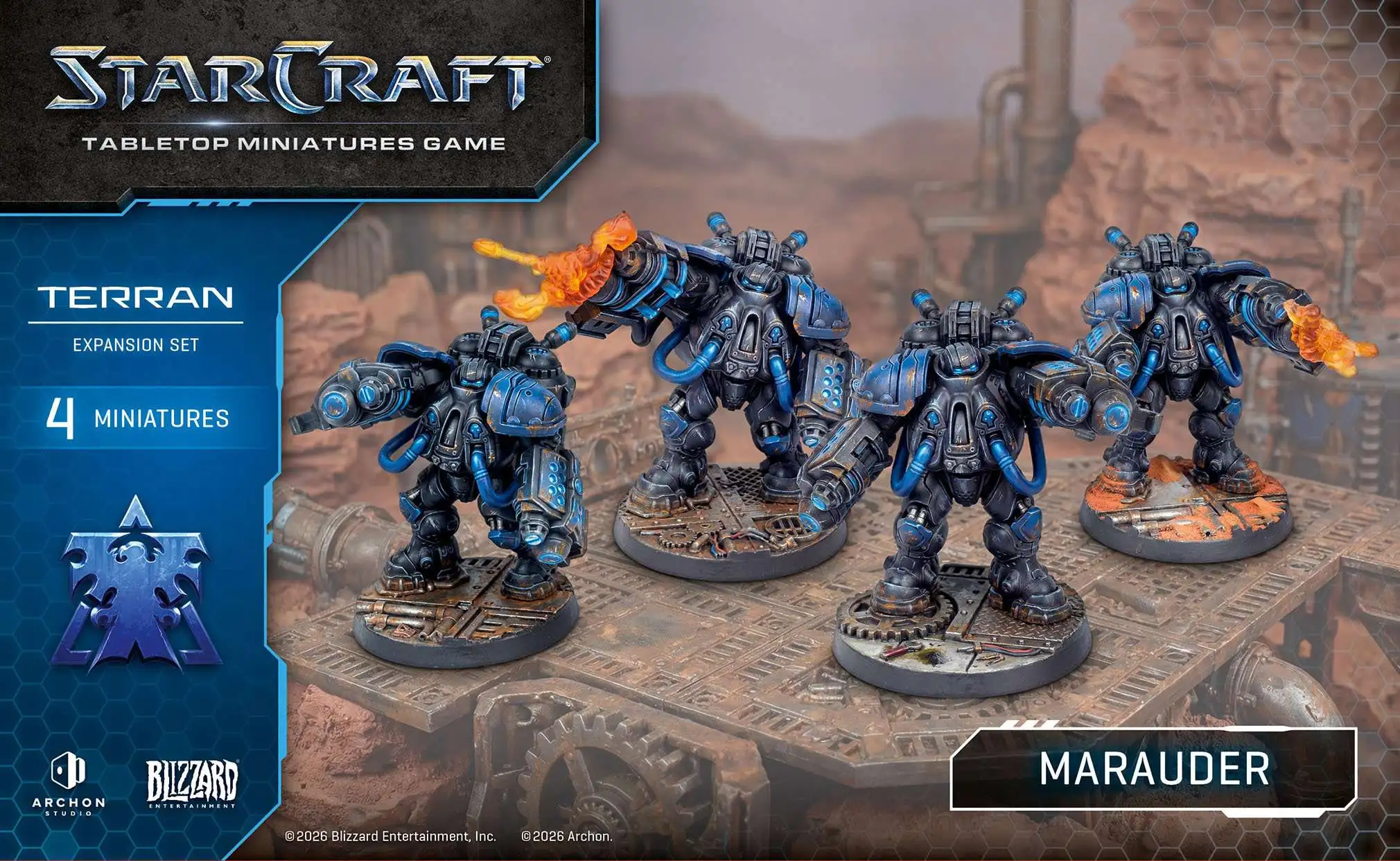 StarCraft Tabletop Miniatures Game Terran - Marauder Miniature Set (Pre-Order ships June)
