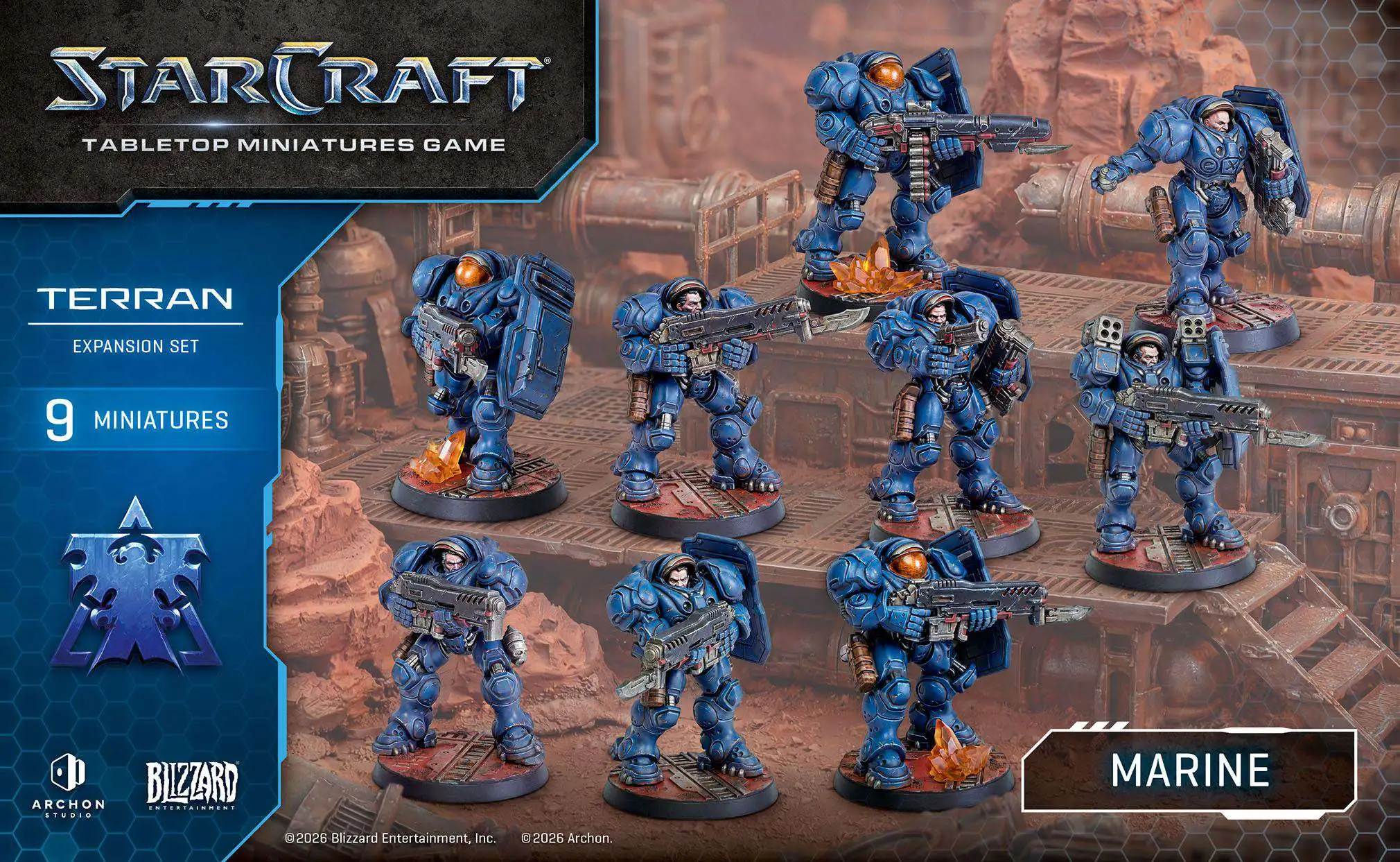 StarCraft Tabletop Miniatures Game Terran - Marine Miniature Set (Pre-Order ships June)