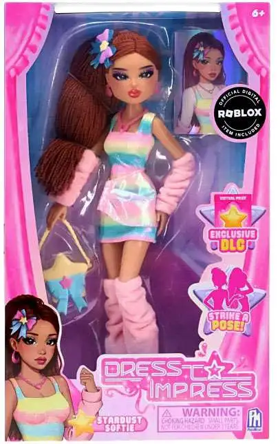 Roblox Dress to Impress Stardust Softie Exclusive 11.5-Inch Doll [Includes Exclusive DLC Code!]