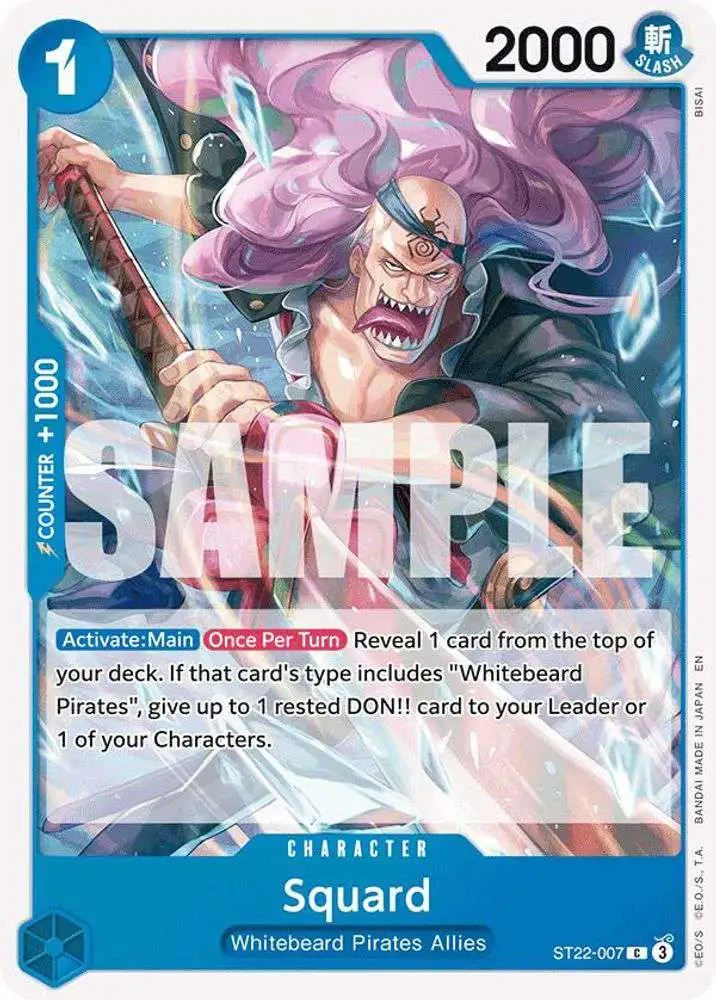 One Piece Trading Card Game Starter Deck 22 Ace Newgate Single Card Common Squard ST22-007 - ToyWiz One Piece Trading Card Game Starter Deck 22 Ace Newgate Single Card Common Squard ST22-007 - ToyWiz